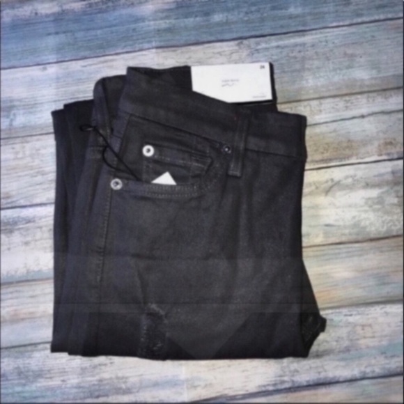 NWT 7 For All Mankind Charcoal Grey The Ankle Skinny - Picture 4 of 9